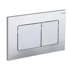 Панель змиву KOER KT-0602-01 240x160x10mm пластикова, кнопка квадратна (колір хром) (KR5178)