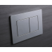 Панель змиву KOER KT-0602-01 240x160x10mm пластикова, кнопка квадратна (колір хром) (KR5178)