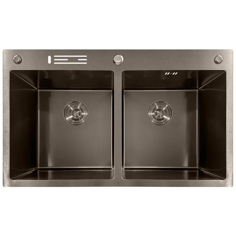 Мийка з нерж. сталі MIXXUS MH8350-DK NANO-BLACK (3.0/0.8) (Колір графіт) (MI7053) Мийка з нерж. сталі MIXXUS MH8350-DK NANO-BLACK (3.0/0.8) (Колір графіт) (MI7053)