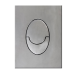 Панель змиву KOER KT-0606-02 157x198x3mm пластикова, кнопка закруглена (SS COLOR) (KR6238)