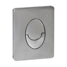 Панель змиву KOER KT-0606-02 157x198x3mm пластикова, кнопка закруглена (SS COLOR) (KR6238)