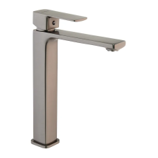 Змішувач для умивальника високий HAIBA KUBUS 001 HIGH NUT GRAPHITE (Колір графіт) (HB4002)