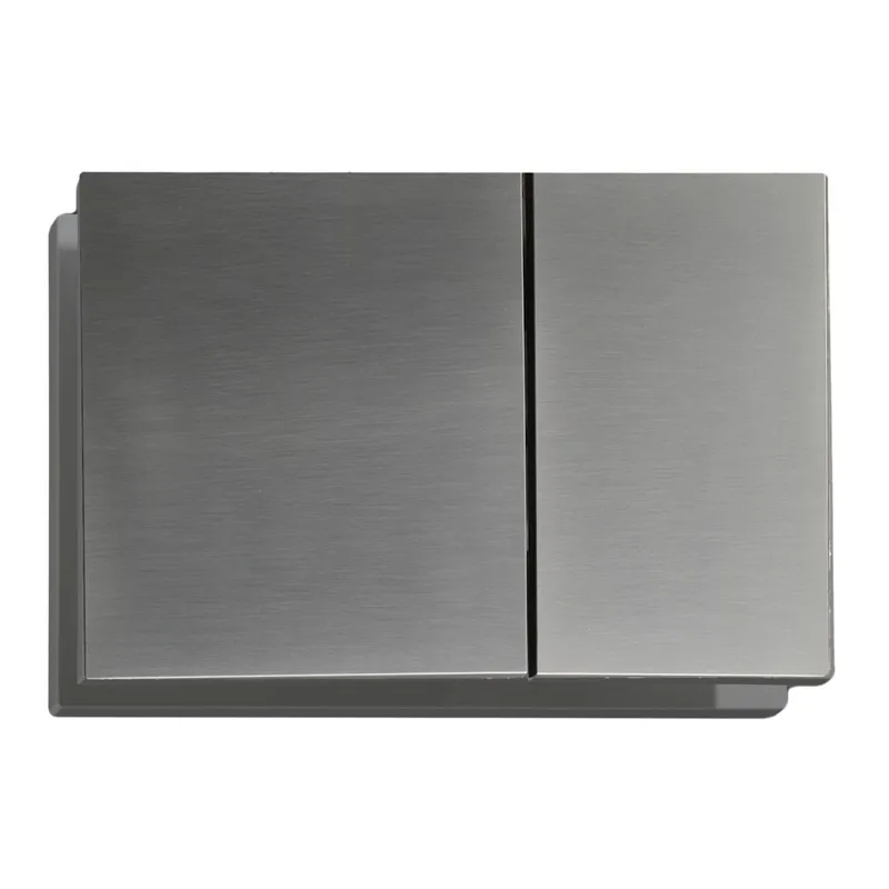Панель змиву KOER KT-0610-07 240x160x32mm пластикова, кнопка квадратна (колір графіт) (KR6138) Панель змиву KOER KT-0610-07 240x160x32mm пластикова, кнопка квадратна (колір графіт) (KR6138)