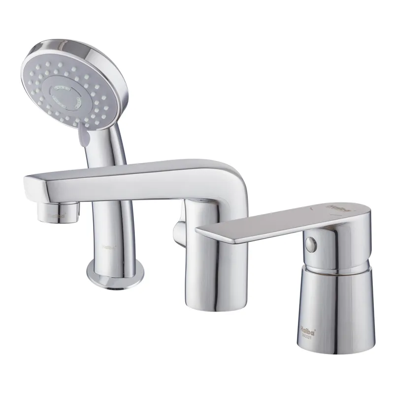 Змішувач на борт ванни HAIBA ALEX 022 (3-HOLE) (Колір хром) (HB3945)