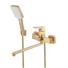 Змішувач для ванни HAIBA GAUDI 006 EURO BRUSHED GOLD (Колір матове золото) (HB9598)