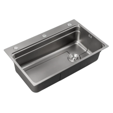 Мийка з нерж. сталі MIXXUS MS6846-SET-01 MICRO DECOR GRAPHITE (3.0/0.8) комплект (колір графіт) (MI8388)