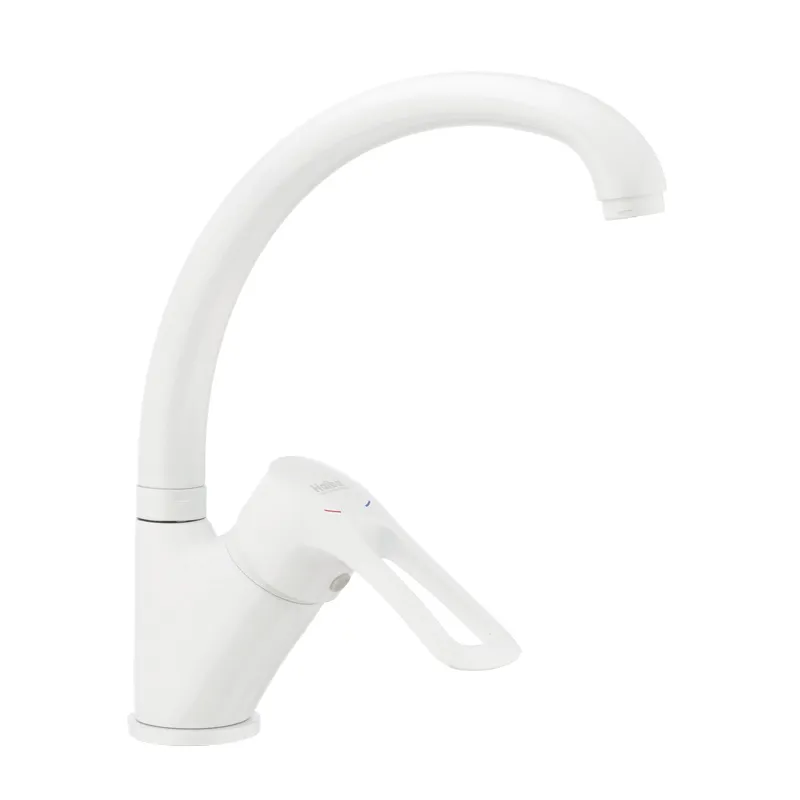 Змішувач для кухні HAIBA HANSBERG 777 NUT WHITE (Колір білий) (HB0221)