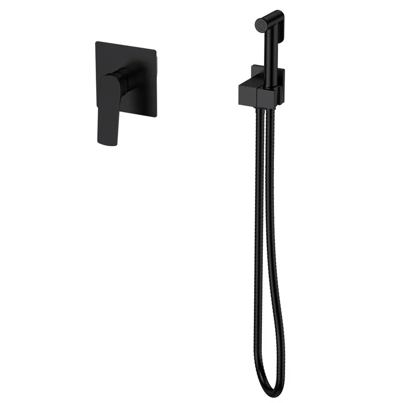 Змішувач для гігієнічного душу MIXXUS PREMIUM MONE 002 INNER BLACK (вбудований) (Колір чорний) (MI6779)