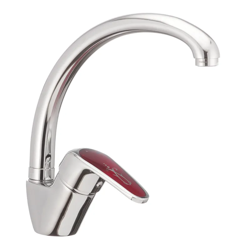 Змішувач для кухні HAIBA MAGIC 011 RED (Колір хром) (HB0699)