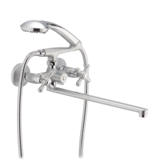 Змішувач для ванни HAIBA DOMINOX 140 EURO SATIN (Колір сатин) (HB0063)