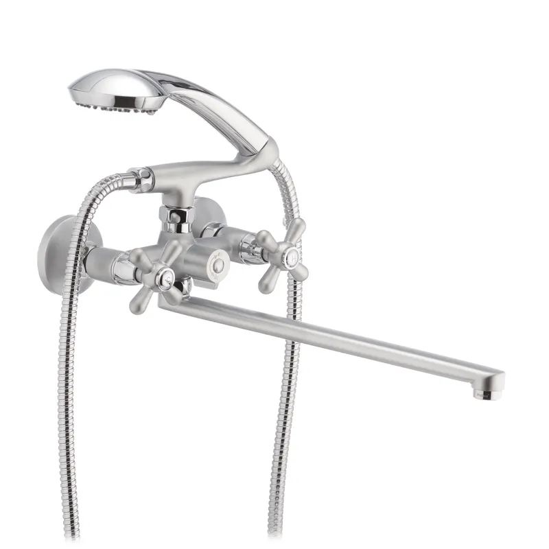 Змішувач для ванни HAIBA DOMINOX 140 EURO SATIN (Колір сатин) (HB0063)