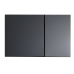 Панель змиву KOER KT-0610-05 240x160x32mm пластикова, кнопка квадратна (колір чорний матовий) (KR6136)