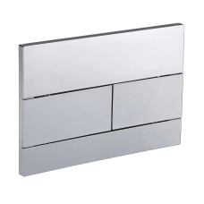 Панель змиву KOER KT-0603-01 240x160x10mm пластикова, кнопка лінійна (колір хром) (KR5319)
