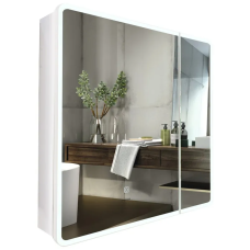 Дзеркальна шафка MIXXUS PREMIUM OLIVARY CM01-70x70x13 з LED Touch, димером, рег. яскравості (MI8295)