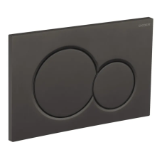Панель змиву KOER KT-0601-05 240x160x10mm пластикова, кнопка кругла (колір чорний матовий) (KR5176)