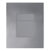 Панель змиву KOER KT-0607-07 157x198x3mm пластикова, кнопка квадратна (колір графіт) (KR5345)