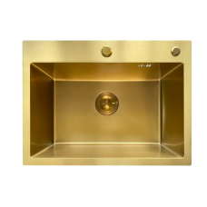 Мийка з нерж. сталі MIXXUS MH5843 MICRO DECOR BRUSHED GOLD (3.0/0.8) (колір матове золото) (MI8218)