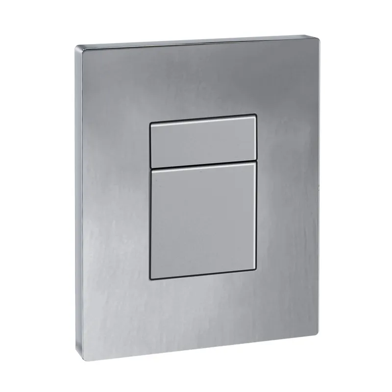 Панель змиву KOER KT-0607-01 157x198x3mm пластикова, кнопка квадратна (колір хром) (KR5344) Панель змиву KOER KT-0607-01 157x198x3mm пластикова, кнопка квадратна (колір хром) (KR5344)