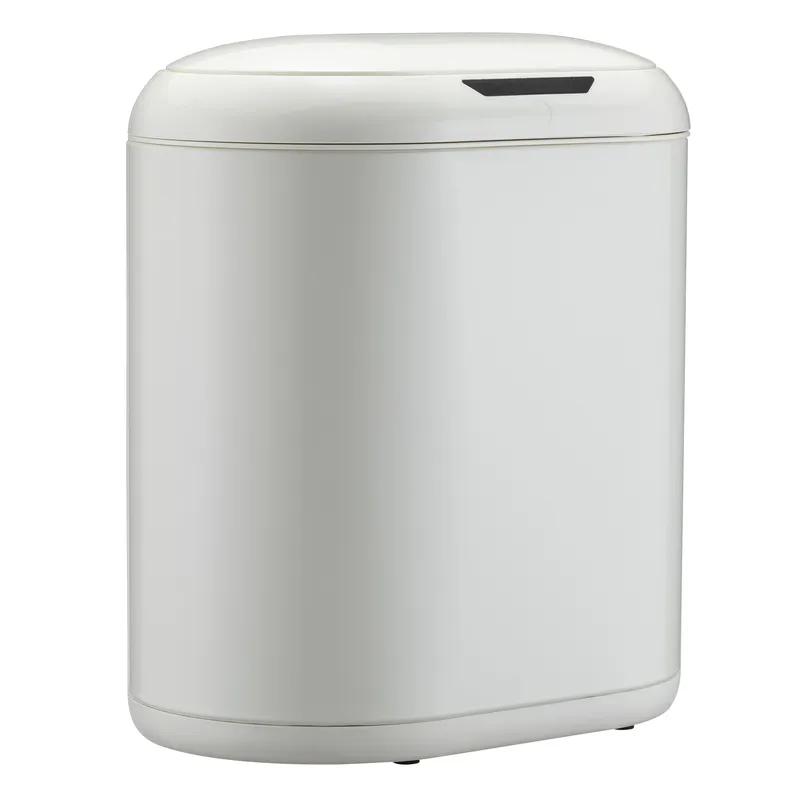 Відро для сміття сенсорне овальне MIXXUS PREMIUM TOPPER-TC0112 WHITE 12 л (колір білий) (MI7082)