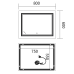 Дзеркало MIXXUS PREMIUM QUADRO MR20-80x60-REVERSE з LED Touch, Anti-fog, димером, рег. яскравості (MP6619) Дзеркало MIXXUS PREMIUM QUADRO MR20-80x60-REVERSE з LED Touch, Anti-fog, димером, рег. яскравості (MP6619)