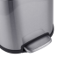 Відро для сміття з плавним закриттям овальне MIXXUS PREMIUM TOPPER-TC0205 SS COLOR 5л (колір нержавійка) (MI7059)