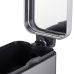 Відро для сміття з плавним закриттям прямокутне MIXXUS PREMIUM QUADRO-TC0105 SS COLOR 5л (колір нержавійка) (MI7062)