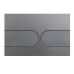 Панель змиву KOER KT-0604-07 240x160x10mm пластикова, кнопка закруглена (колір графіт) (KR5325)