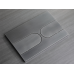 Панель змиву KOER KT-0604-07 240x160x10mm пластикова, кнопка закруглена (колір графіт) (KR5325)