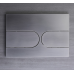 Панель змиву KOER KT-0604-07 240x160x10mm пластикова, кнопка закруглена (колір графіт) (KR5325)