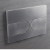 Панель змиву KOER KT-0604-07 240x160x10mm пластикова, кнопка закруглена (колір графіт) (KR5325)
