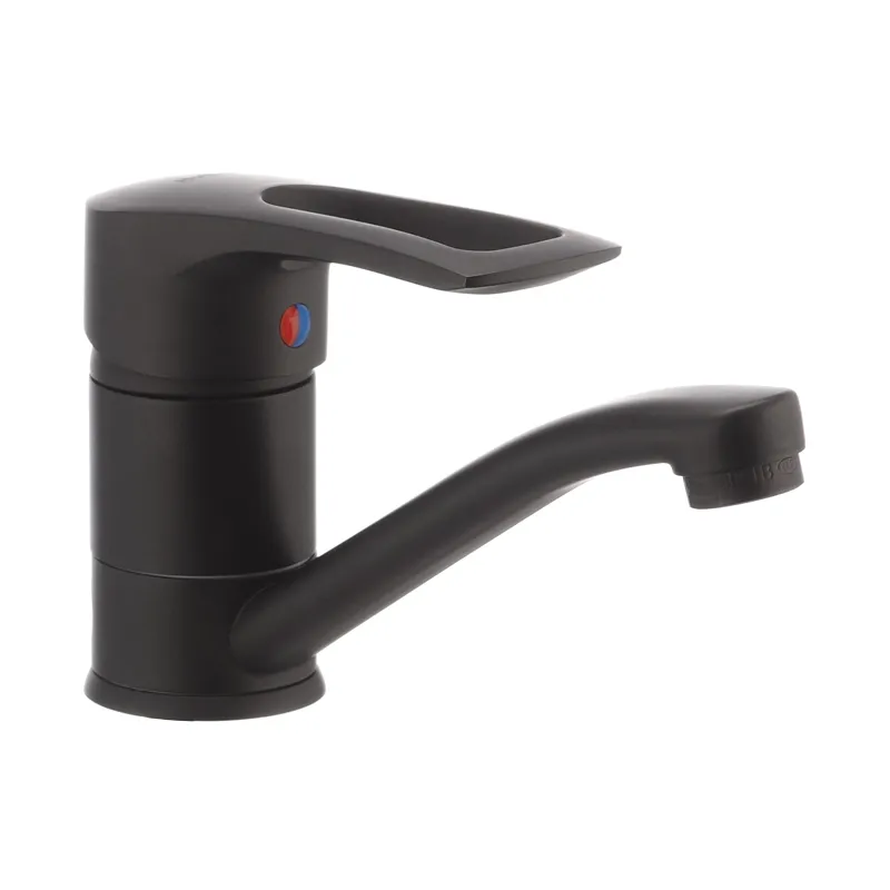 Змішувач для умивальника HAIBA HANSBERG 004-15CM BLACK (Колір чорний) (HB0185)