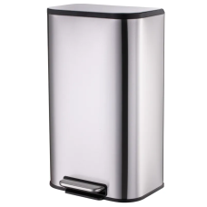 Відро для сміття з плавним закриттям прямокутне MIXXUS CUBIC-TC0112 SS COLOR 12л (колір нержавійка) (MI7089)
