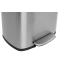 Відро для сміття з плавним закриттям прямокутне MIXXUS BEVEL-TC0112 SS COLOR 12л (колір нержавійка) (MI7087)