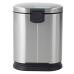 Відро для сміття з плавним закриттям овальне MIXXUS PREMIUM STRONG-TC0120 SS COLOR 20л (колір нержавійка) (MI7081)