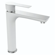 Змішувач для умивальника високий MIXXUS PREMIUM EVA 001 HIGH WHITE (Колір білий) (MI5809)