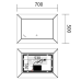 Дзеркало MIXXUS PREMIUM CUBIC MR14-70x50-REVERSE з LED Touch, Anti-fog, димером, рег. яскравості (MP6647) Дзеркало MIXXUS PREMIUM CUBIC MR14-70x50-REVERSE з LED Touch, Anti-fog, димером, рег. яскравості (MP6647)