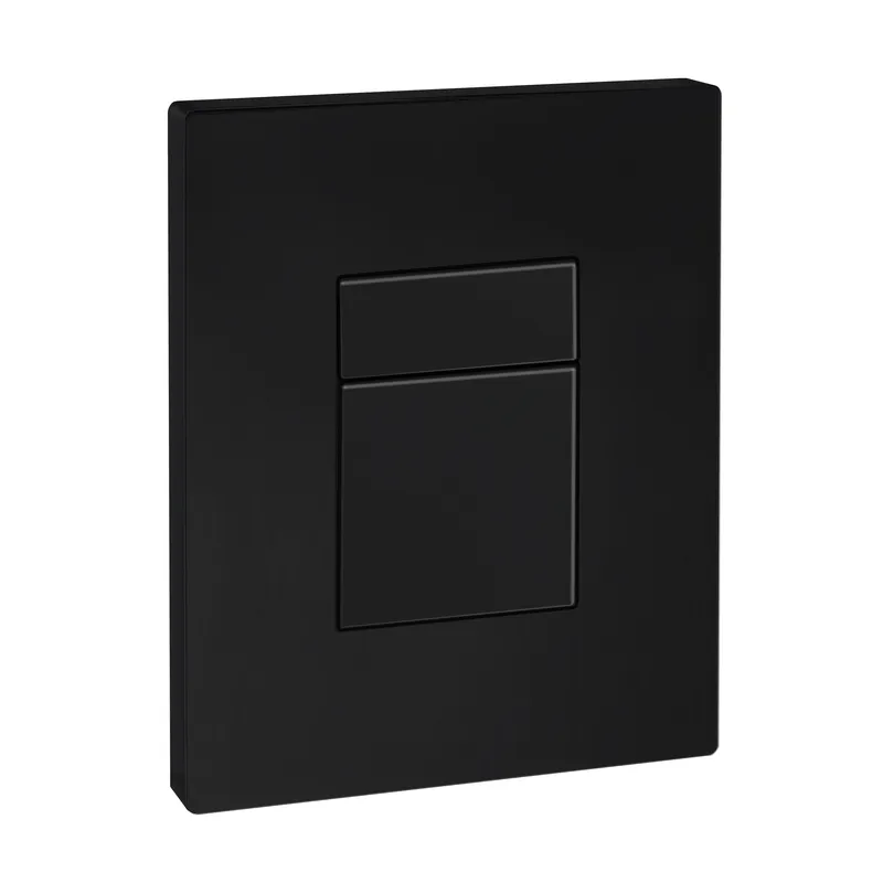 Панель змиву KOER KT-0607-05 157x198x3mm пластикова, кнопка квадратна (колір чорний матовий) (KR5346) Панель змиву KOER KT-0607-05 157x198x3mm пластикова, кнопка квадратна (колір чорний матовий) (KR5346)