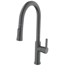 Змішувач для кухні MIXXUS PREMIUM PULL 014 GRAPHITE з висувним виливом (Колір графіт) (MI6959)