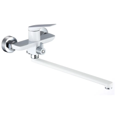 Змішувач для ванни MIXXUS PREMIUM DERBY 006 EURO WHITE-CHROME (Колір білий/матовий хром) (MI6614)