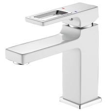 Змішувач для умивальника MIXXUS PREMIUM DANTE 001 NUT WHITE-CHROME (Колір білий/матовий хром) (MI6792)