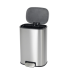 Відро для сміття з плавним закриттям овальне MIXXUS PREMIUM DIVERSE-TC0112 SS COLOR 12л (колір нержавійка) (MI7079)