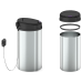 Відро для сміття сенсорне кругле MIXXUS PREMIUM ELLIPSE-TC0109 CHROME-BLACK 9 л (колір хром з чорним) (MI7083)