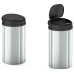 Відро для сміття сенсорне кругле MIXXUS PREMIUM ELLIPSE-TC0109 CHROME-BLACK 9 л (колір хром з чорним) (MI7083)