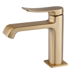 Змішувач для умивальника MIXXUS PREMIUM DALI 001 NUT BRUSHED GOLD (Колір матове золото) (MI6762)