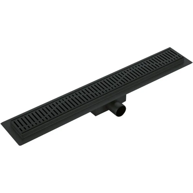 Душовий трап KOER FD35-70x600 BLACK з нерж. сталі SUS304 70x600мм (Колір чорний) (KR3272)