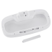 Відро для сміття сенсорне прямокутне MIXXUS WAVE-TC0414 WHITE 14 л (колір білий) (MI8405)