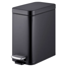 Відро для сміття з плавним закриттям прямокутне MIXXUS PREMIUM QUADRO-TC0105 BLACK 5 л (колір чорний) (MI7061)