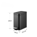Відро для сміття з плавним закриттям прямокутне MIXXUS PREMIUM QUADRO-TC0105 BLACK 5 л (колір чорний) (MI7061) Відро для сміття з плавним закриттям прямокутне MIXXUS PREMIUM QUADRO-TC0105 BLACK 5 л (колір чорний) (MI7061)
