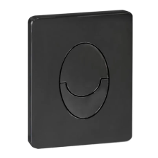 Панель змиву KOER KT-0606-05 157x198x3mm пластикова, кнопка закруглена (колір чорний матовий) (KR5343)