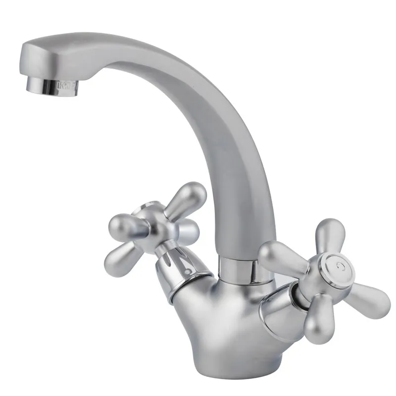 Змішувач для умивальника HAIBA DOMINOX 272 SATIN (Колір сатин) (HB0079) Змішувач для умивальника HAIBA DOMINOX 272 SATIN (Колір сатин) (HB0079)
